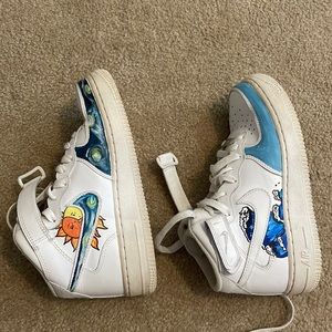 Custom air forces high top women’s size 6 1/2